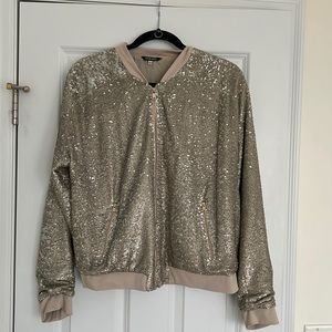 Ladies sequin dressy jacket size Large Peyton Jensen